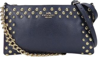 Coach Pre-owned Cross Body Bags, female, Blue, Size: ONE SIZE Pre-owned Leather Cross Body Bag