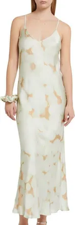 ottod'Ame Printed Viscose Long Dress in Mint at Nordstrom, Size 48