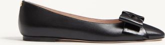 Valentino Garavani Ballerina Bowow In Capretto Donna NERO 35.5