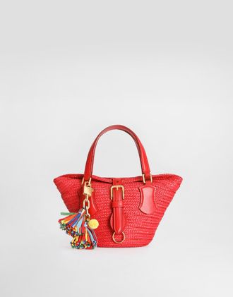 Dolce & Gabbana Raffia Coffa Capri - Woman Tote Bags Multicolor Onesize