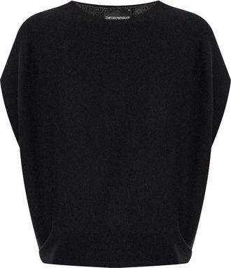 Emporio Armani Cotton Blend Knitted Top