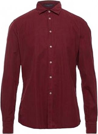 B.D. Baggies Mens Long Sleeves Shirt In Burgundy