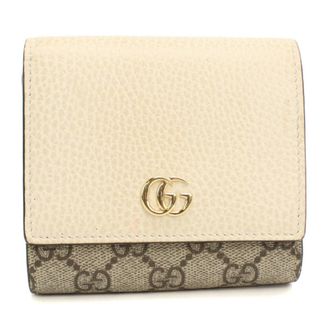 Gucci Ivory Leather Pvc Wallet (Bi-Fold) (Pre-Owned)