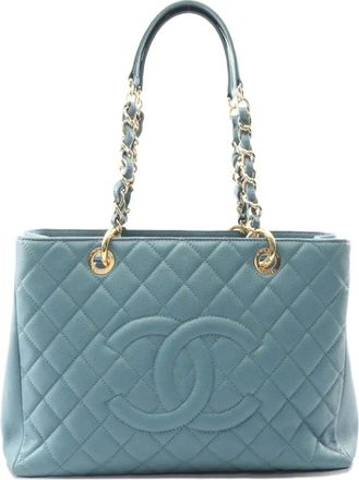 Chanel 2010-2011 Caviar Grand Shopping tote bag - Blu