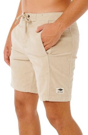 Rip Curl Classic Surf Corduroy Shorts in Bone at Nordstrom, Size 30