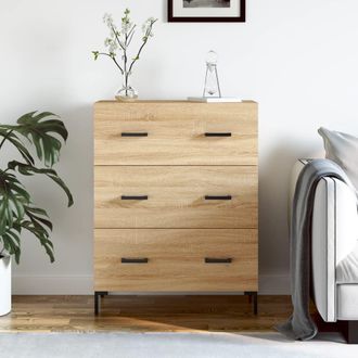 Berkfield Home Sideboard Sonoma Oak 69.5x34x90 cm Engineered Wood in Brown