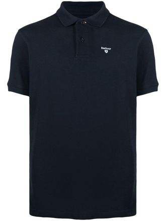 Barbour Polo con ricamo - Blu
