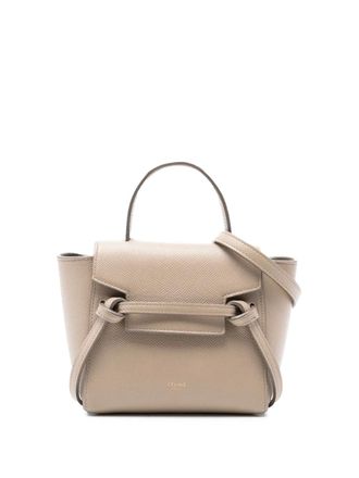 Celine 2020 Pico Grained Calfskin Belt Bag satchel - Brown