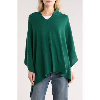 Portolano Lightweight Cowl Neck Poncho in Moss at Nordstrom Rack