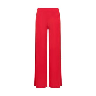 Maliparmi Wide Trousers, female, Red, Size: 2XL Soft Jersey Trousers