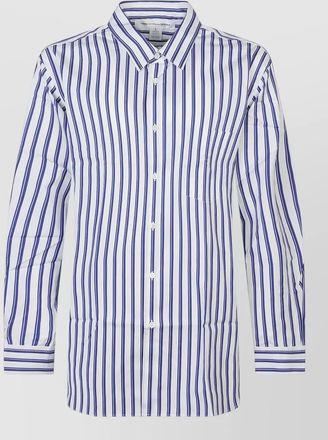 Comme Des Gar&ccedil;ons long sleeve shirt striped pattern design