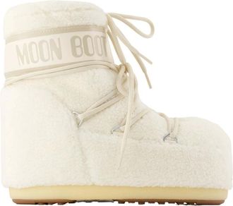 Moon Boot Icon Low Ankle Boots - female - Moon Boot - Winter Boots - White - 6 UK - Shoes