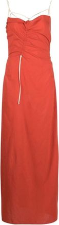 Jacquemus Maxi Dresses, female, Red, Size: 2XS La Robe Gaua Long Dress