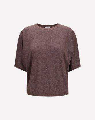 Brunello Cucinelli Short-sleeve cashmere and silk Sweater Female L