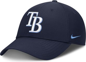 Nike Tampa Bay Rays Club Nike Mens Dri-FIT MLB Adjustable Hat in Blue | NB0241STPA-T0X