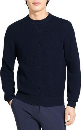 Theory Myhlo Texture Sweatshirt in Baltic - Xhx at Nordstrom, Size Xx-Large