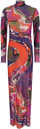 Pucci Dames, Jurken, Veelkleurig, Maat: XS Tulle