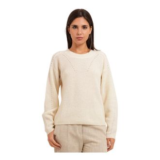 HUGO BOSS Dames, Truien, Wit, Maat: S Wol