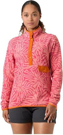 Helly Hansen Printed Fleece Womens Sweater Coral Almond Aop : LG, Polyester