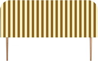 Really Nice Things Cabecero tapizado terciopelo a rayas 160x97cm