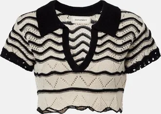 Bananhot Crop top calado Coco en mezcla de algod&oacute;n