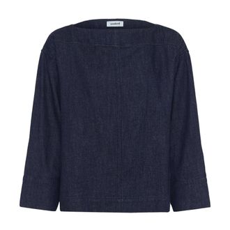 Soaked In Luxury Dames, Blouses & Shirts, Blauw, Maat: XS Denim