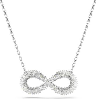 Swarovski Halsketten - Hyperbola pendant, Infinity, Rhodium plated - Gr. unisize - in Weiß - für Damen
