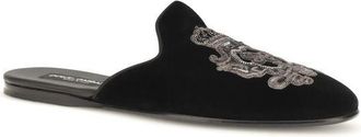Dolce & Gabbana Velvet Flat - Black