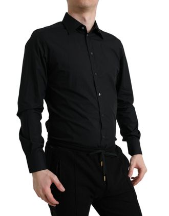 Dolce & Gabbana Cotton Poplin Shirt - Black