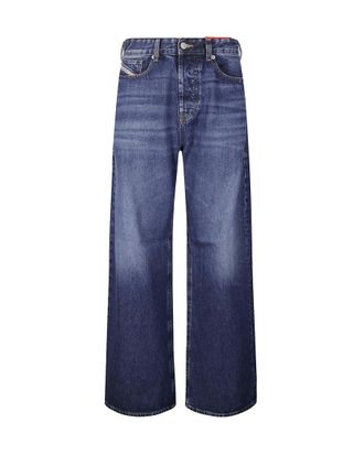 Diesel Blue Loose Low Rise Jeans
