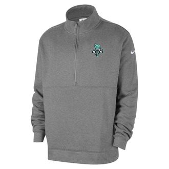 Nike New York Liberty Club Nike Mens WNBA Half-Zip Top in Grey | II0562-063