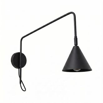 Sollux Lighting Aplique negro acero alt. 30 cm
