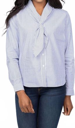 Elliott Lauren Tie Neck Blouse In A/s