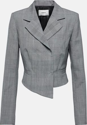 Coperni Prince of Wales virgin wool blazer