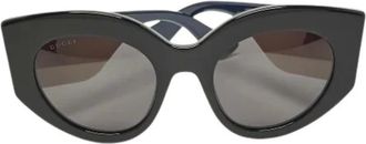Gucci Pre-owned Accessories, female, Black, Size: ONE SIZE Pre-owned Glass Sunglasses