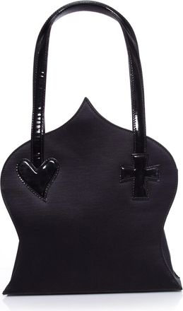 Christian Lacroix Pre-owned Womens silk and patent leather bag - Black - One Size