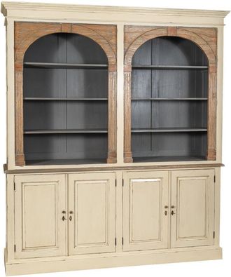 Biscottini International Biscottini - Bookcase in solid mahogany oak wood
