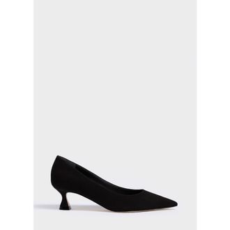 Marion Parke Flared Kitten Heel Pump | Suede in Black at Nordstrom, Size 36.5