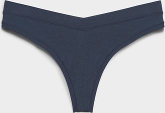 Miiyu Womens Stretch V-waist thong TENCEL TM modal