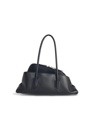 The Attico Attico La Passegegiata kleine zwarte Lear Bag