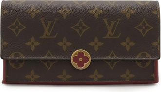 Louis Vuitton Monogram Fuchsia Monogram Long Wallet (Bi-Fold) (Pre-Owned)