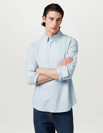 Belstaff Mens Belstaff Mens Street Shirt - Sky Blue - Size: 42/Regular