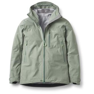 RAB Firewall Mountain Jacket Regenjacke f&uuml;r Damen | grau/oliv