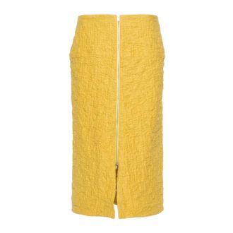 Jil Sander Dames, Rokken, Geel, Maat: XS