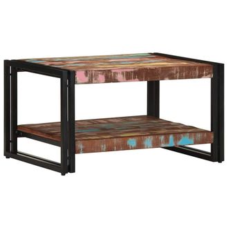 Berkfield Home Coffee Table Multicolour 70x50x38 cm Solid Wood Reclaimed | Size: 70 x 50 x 38 cm