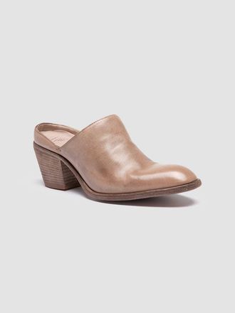 Officine Creative Sydne 012 Leather Slide in Taupe at Nordstrom, Size 37