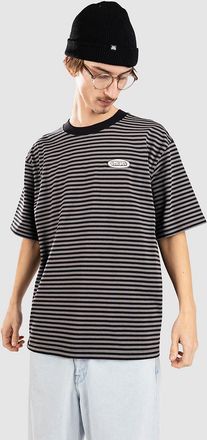 Empyre Rickie Green Striped T-Shirt schwarz