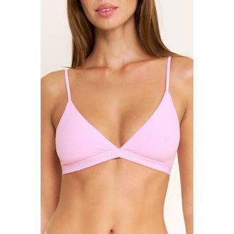 Honeydew Intimates Emma Rib Bralette in Hibiscus Haze at Nordstrom, Size X-Small