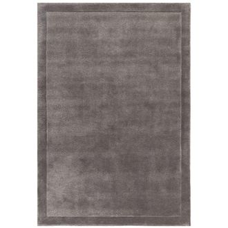 Novatrend Alfombra de salón de lana gris antracita 160x230 cm
