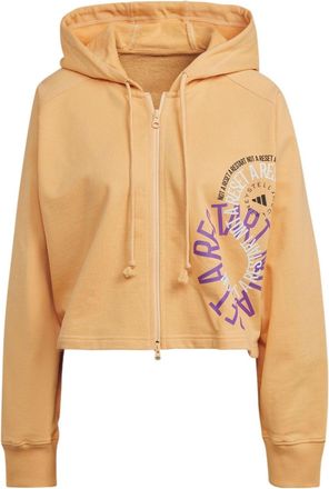 adidas (WMNS) adidas by Stella McCartney Cropped Hoodie Asia Sizing Orange IB5890